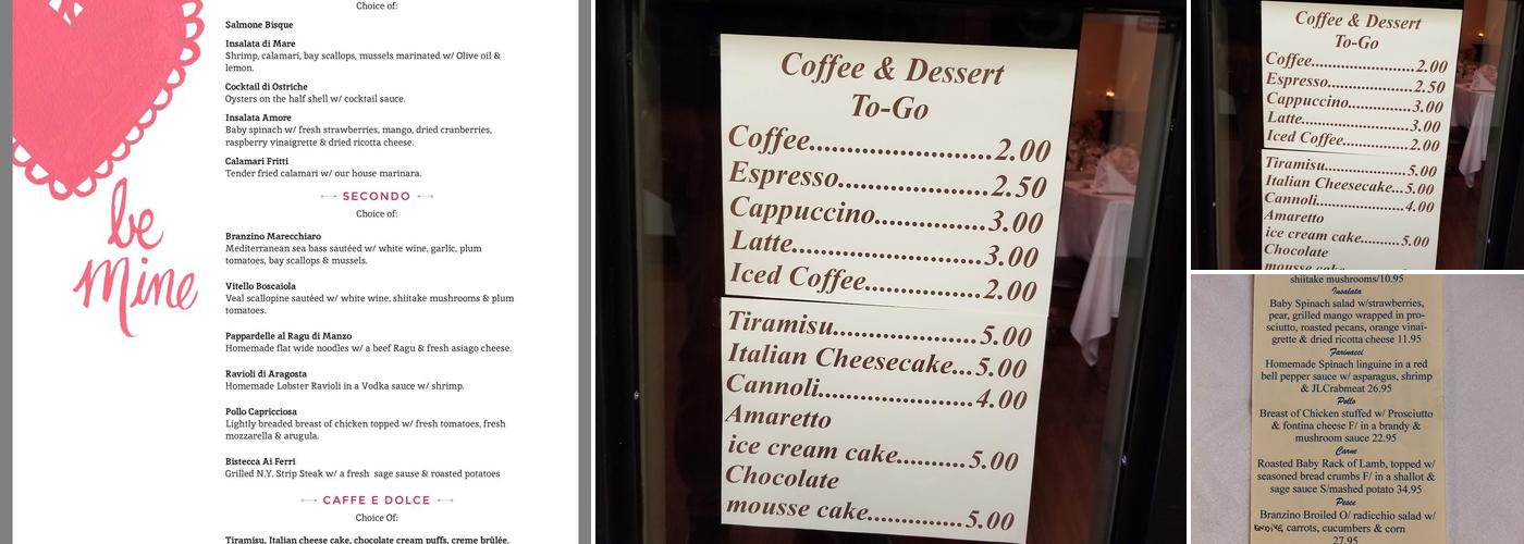 Settimo Cielo Hamilton Menu