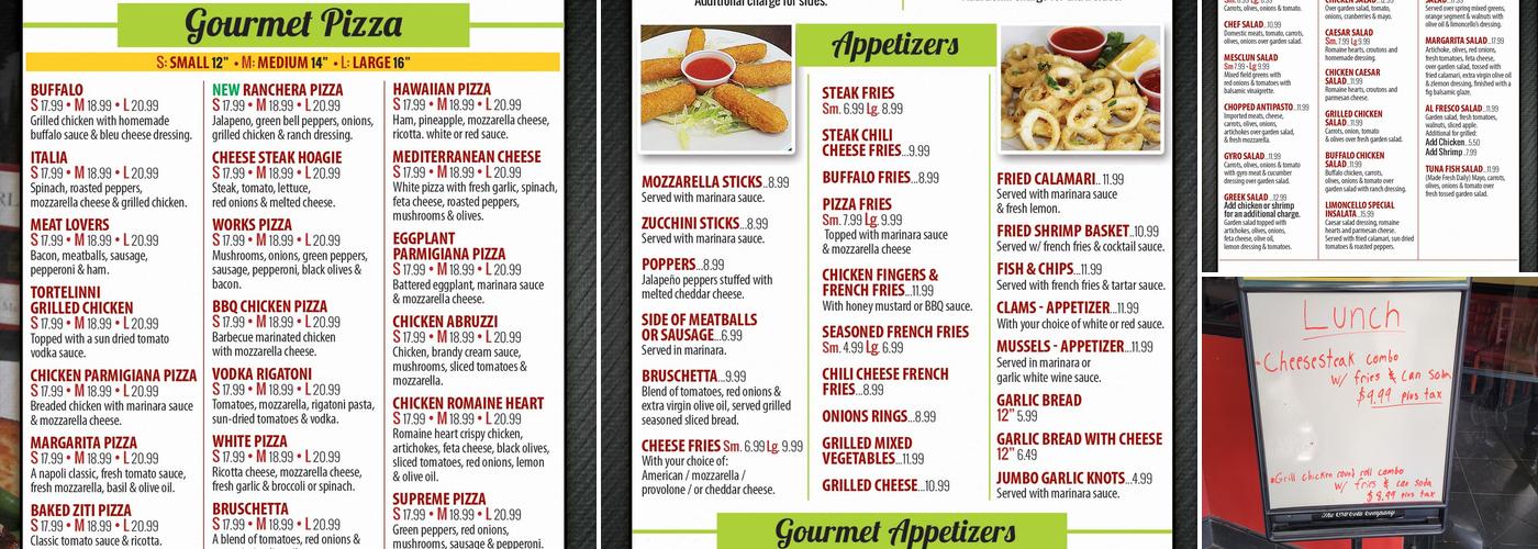 Limoncello's Italian pizza grill 🍕 Menu