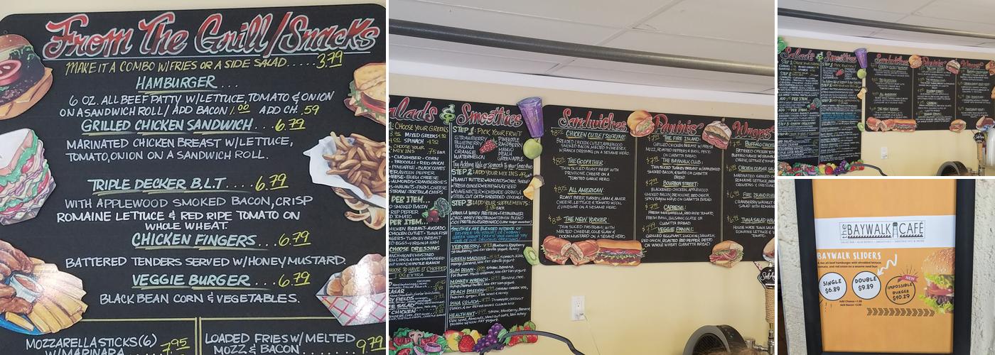 Bay Walk Cafe Ltd Menu