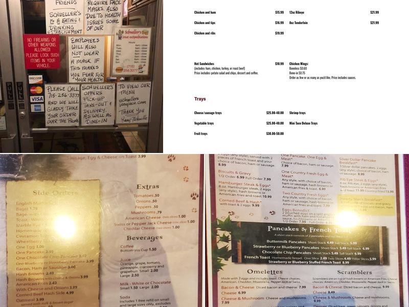 Schueller's Great Exspechtations Menu