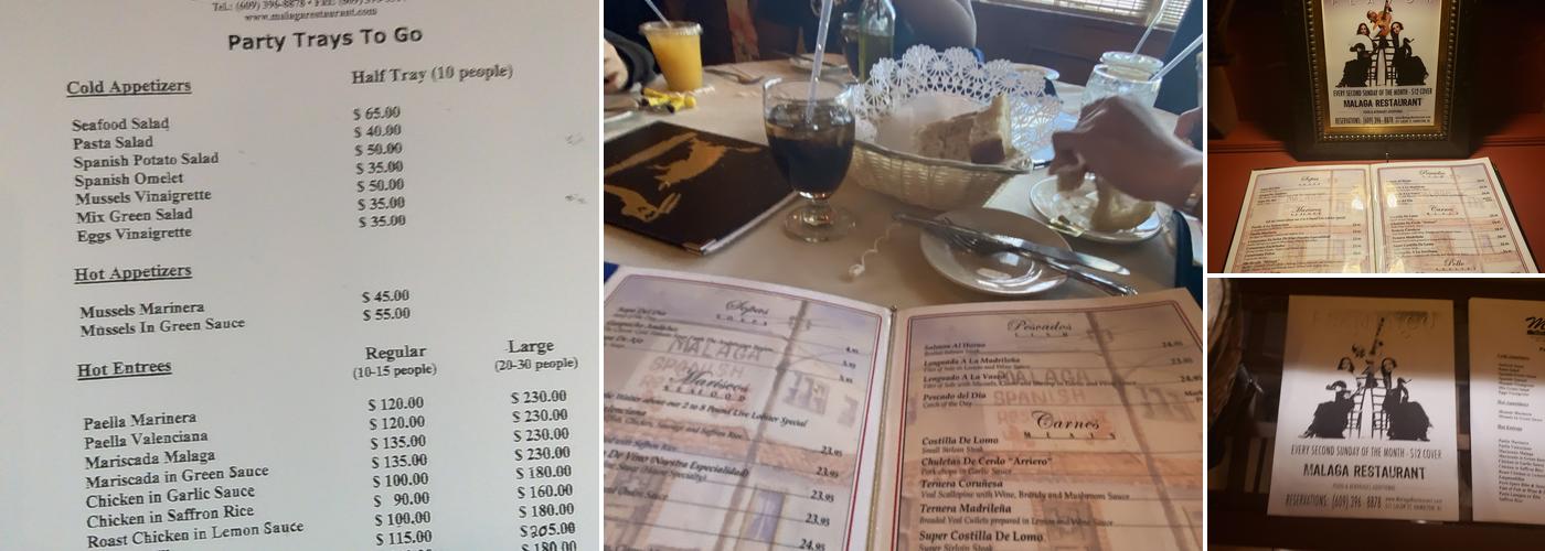 Malaga Menu