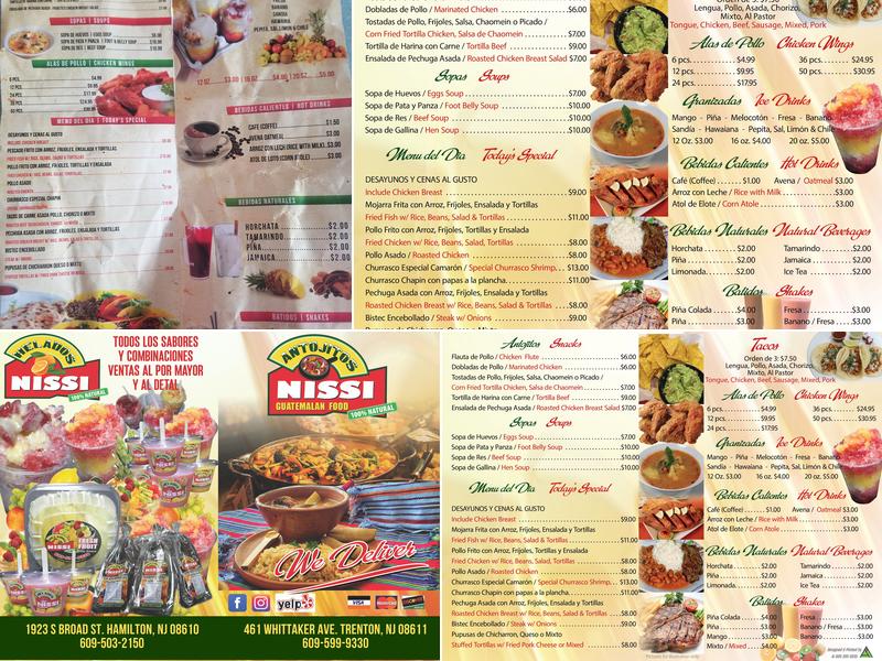 Antojitos Nissi Menu