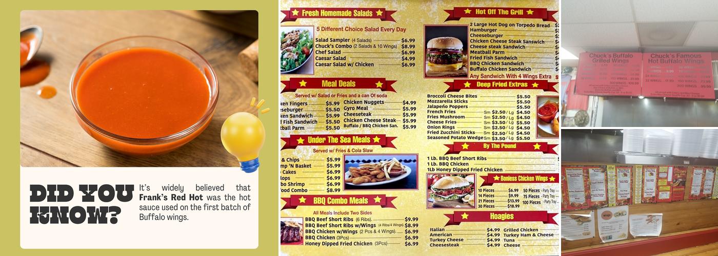 Chuck's Big Time BBQ - Ewing Menu