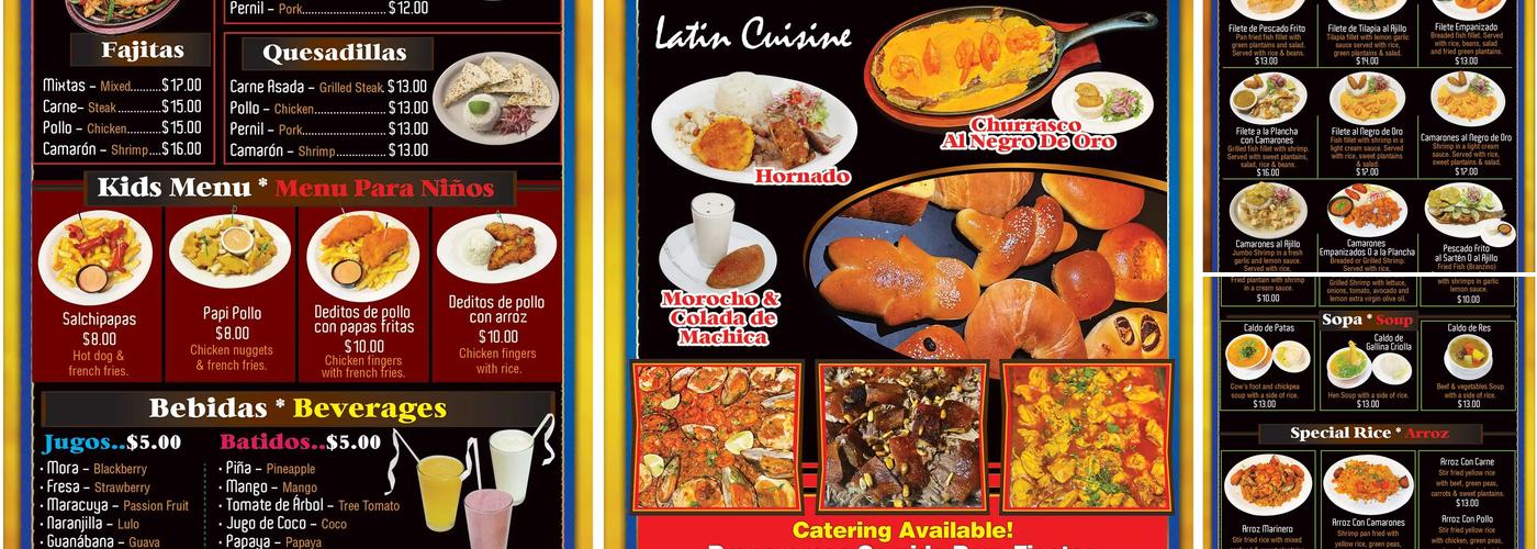 El Negro De Oro Menu