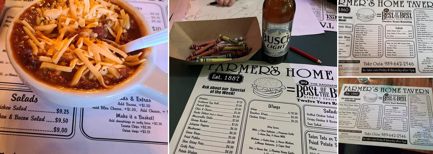 Farmers Home Tavern Menu
