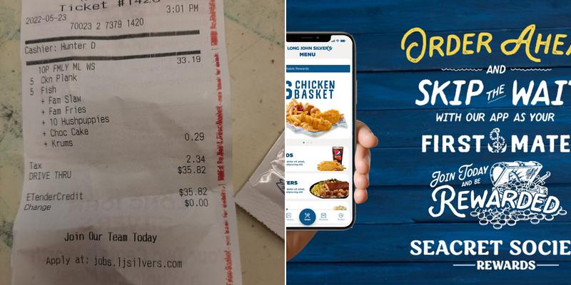 Long John Silver's Menu