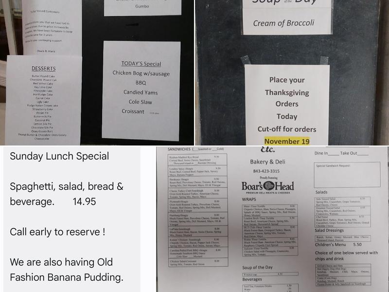genoise cafe and bakery Menu