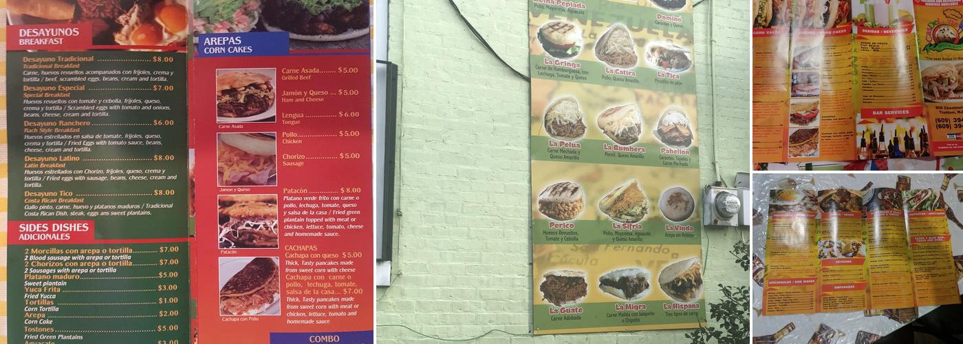 Casdeluna bar and restaurant Menu