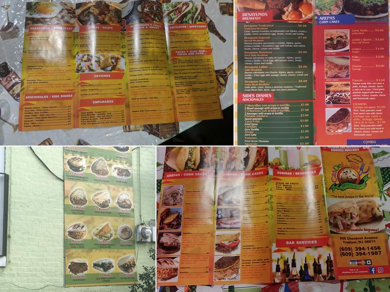 Casdeluna bar and restaurant Menu