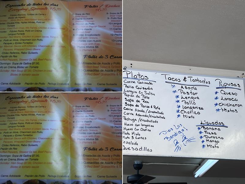 Guaterico Deli Menu