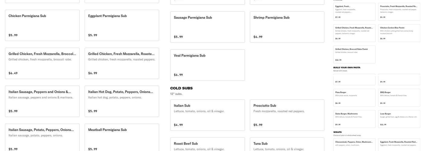 Loue's Place Pizza & Pasta Menu
