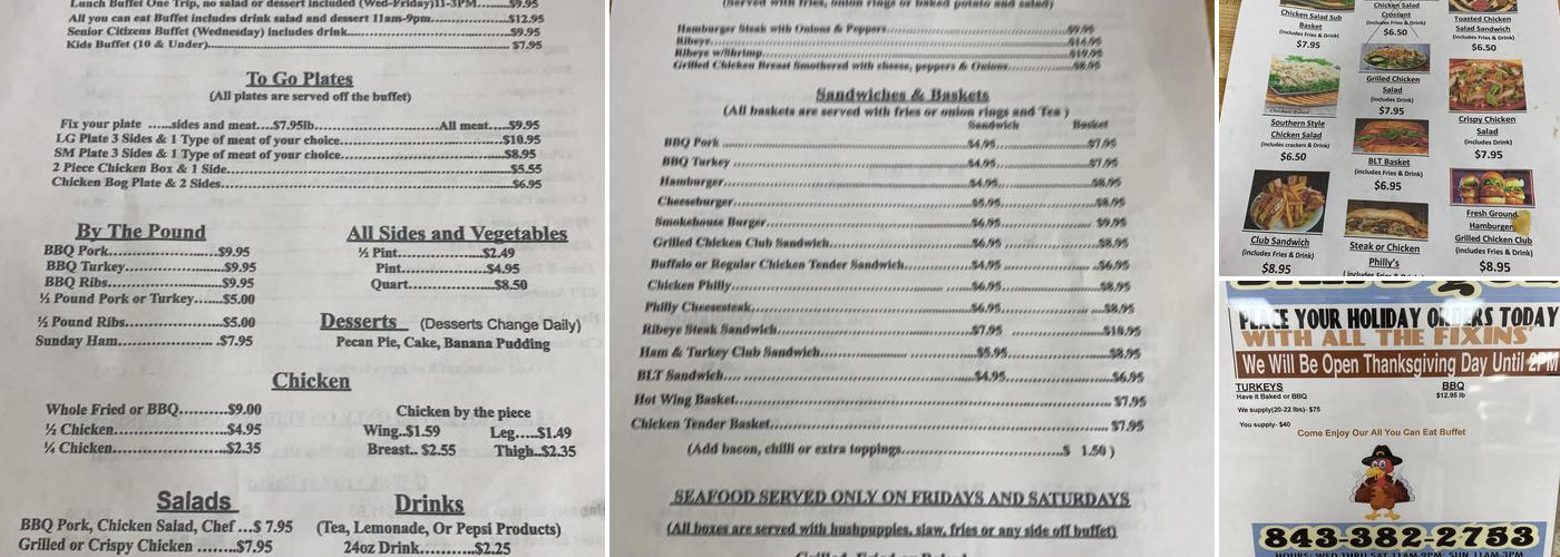 Brown's Bar-B-Que LLC Menu