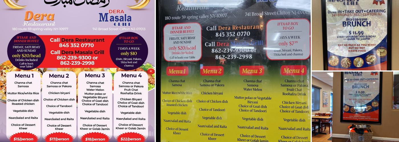 Dera Masala Grill Menu