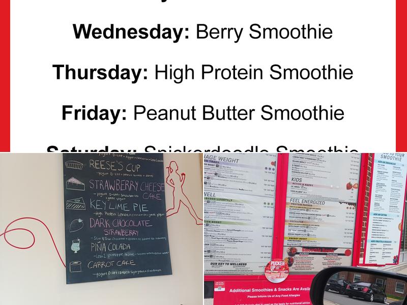 Smoothie King Menu