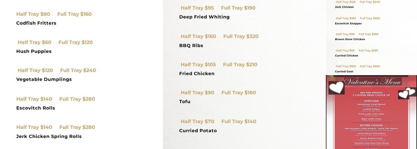Cafe Mobay Menu