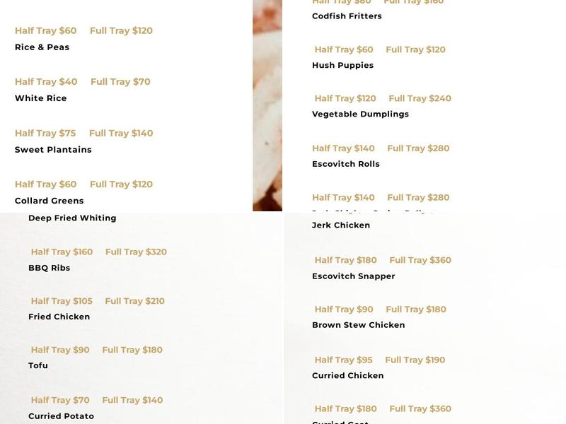 Cafe Mobay Menu