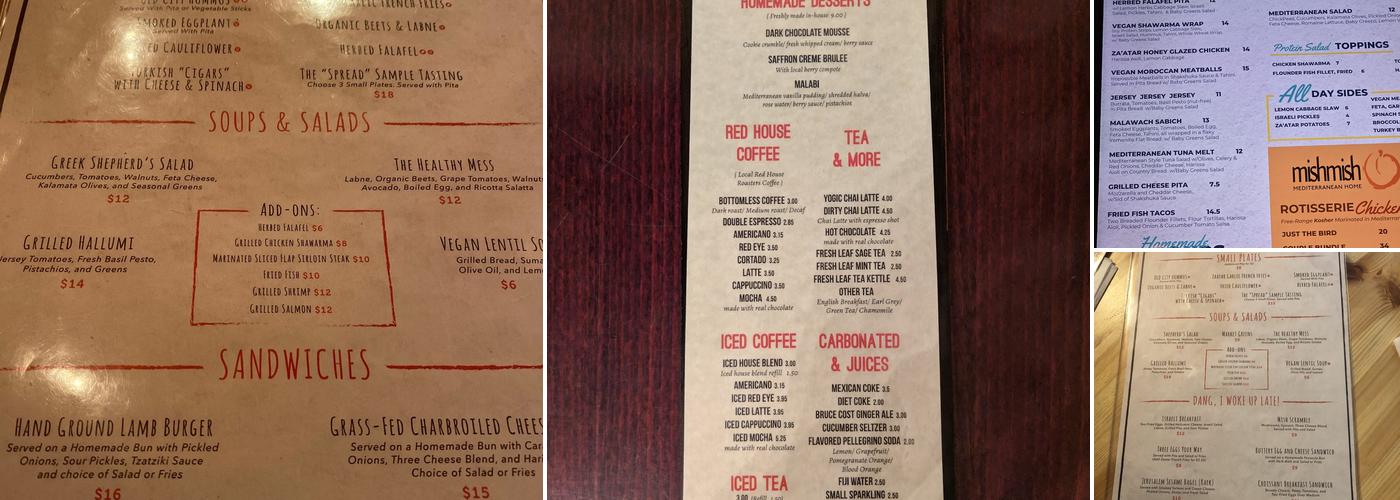 MishMish Cafe Menu