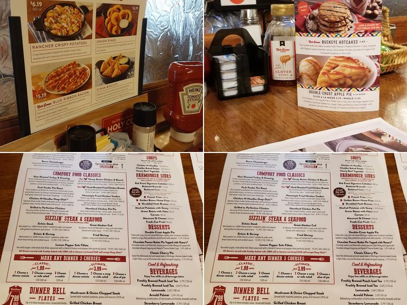 Bob Evans Menu