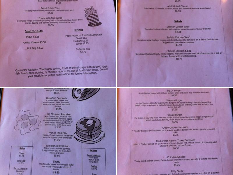 Brighton Store & Cafe Menu