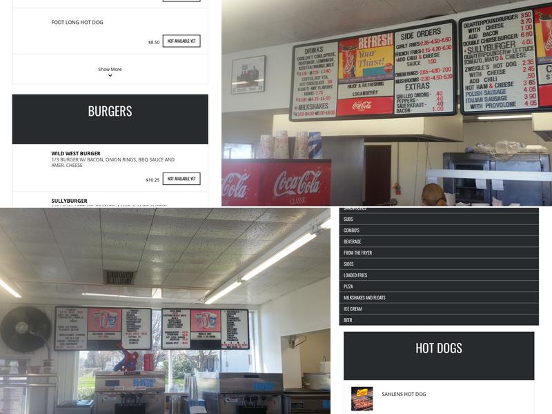 Sullivan's Charbroil Menu