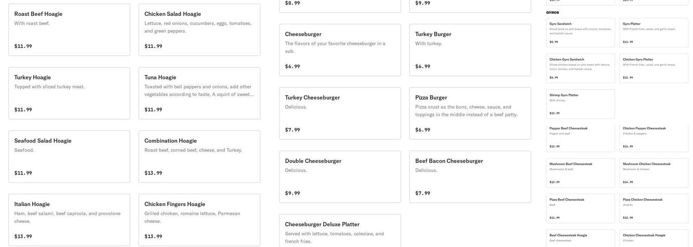 Southside Pizza Menu