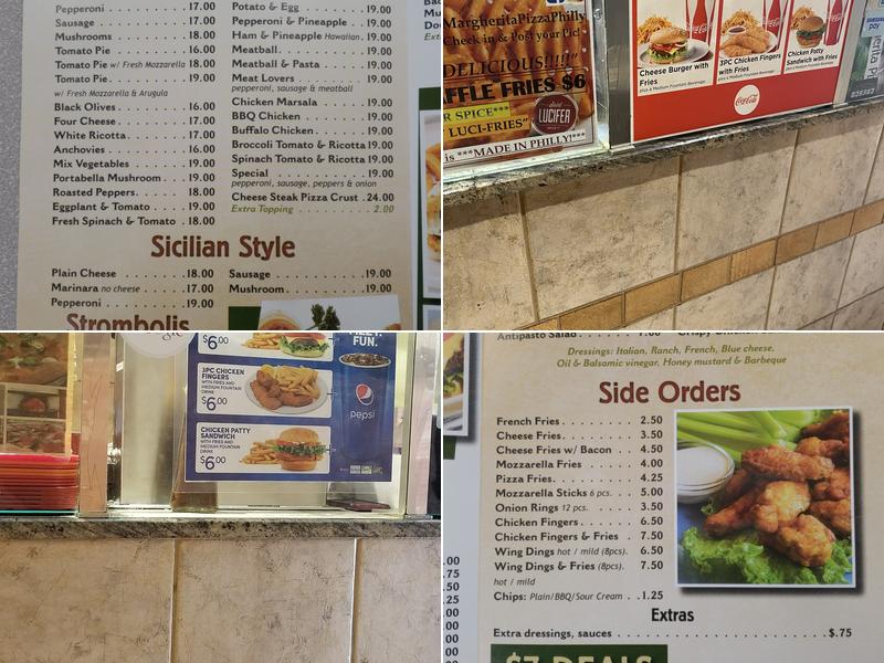 Margherita Pizzeria Menu