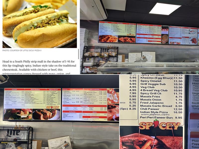 Little Sicily Pizza 2 Menu