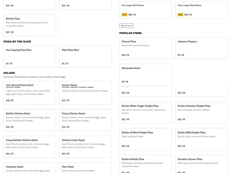 Marcello Pizza & Italian Menu