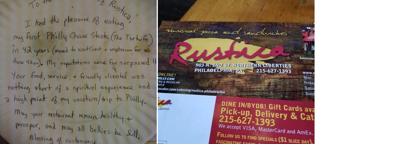 Rustica Menu