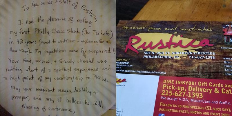 Rustica Menu