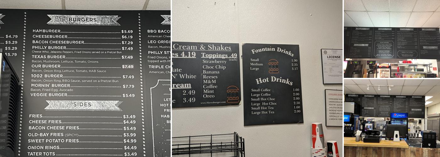HaveABURGER Menu