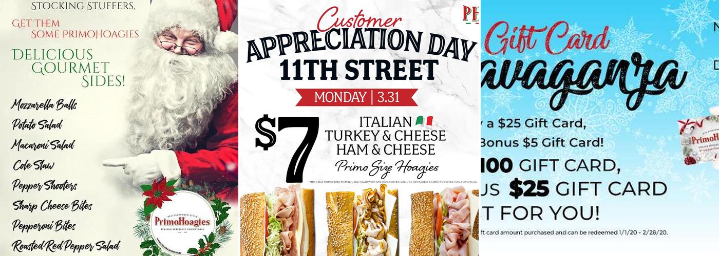 PrimoHoagies Menu