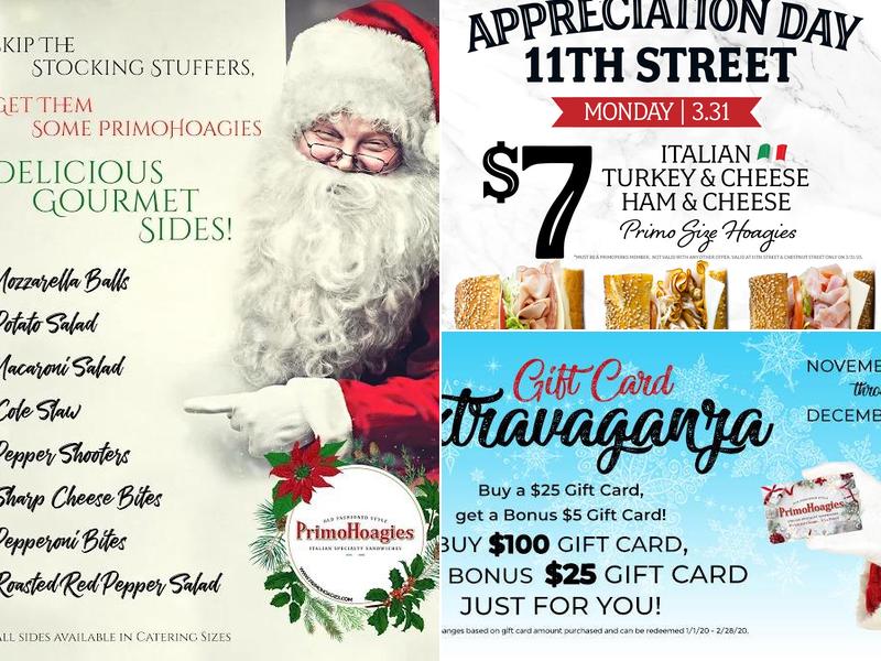 PrimoHoagies Menu
