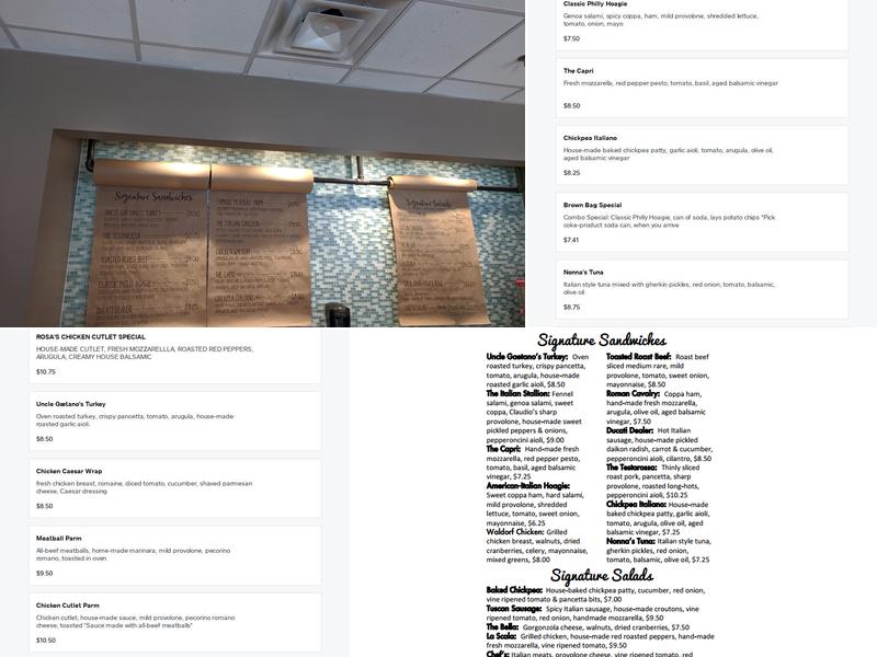 Matt & Marie's Logan Square Menu