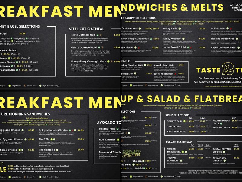 Cosi Menu