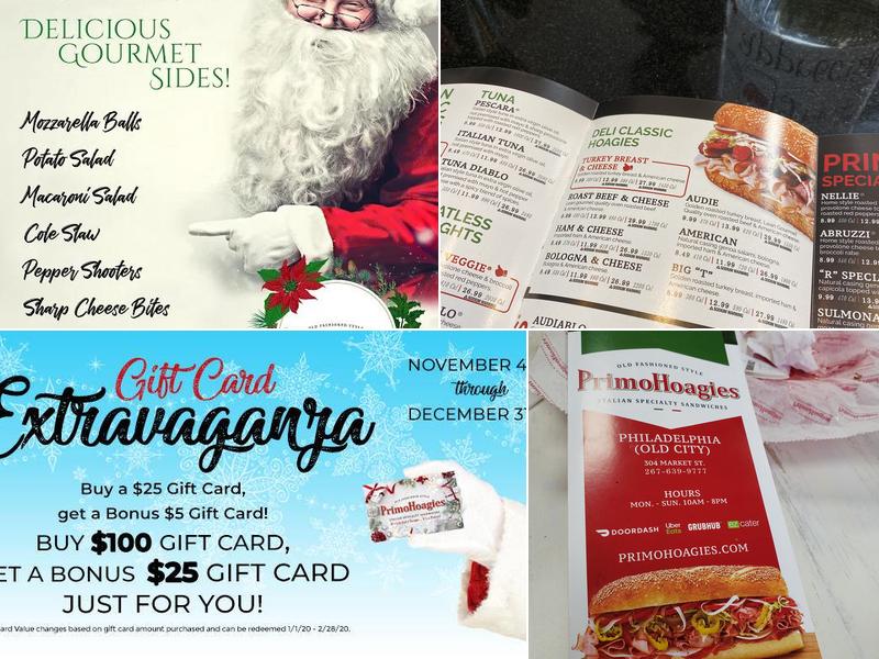 PrimoHoagies Menu