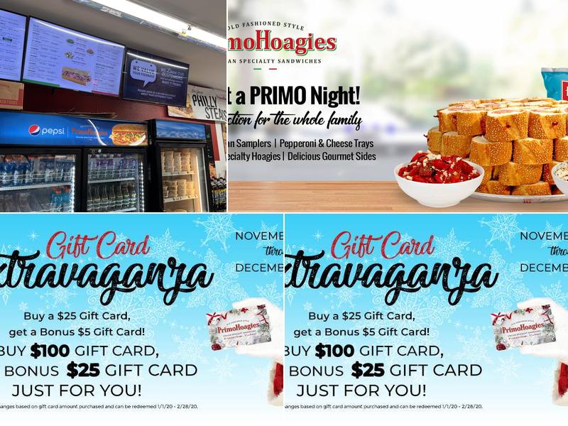PrimoHoagies Menu