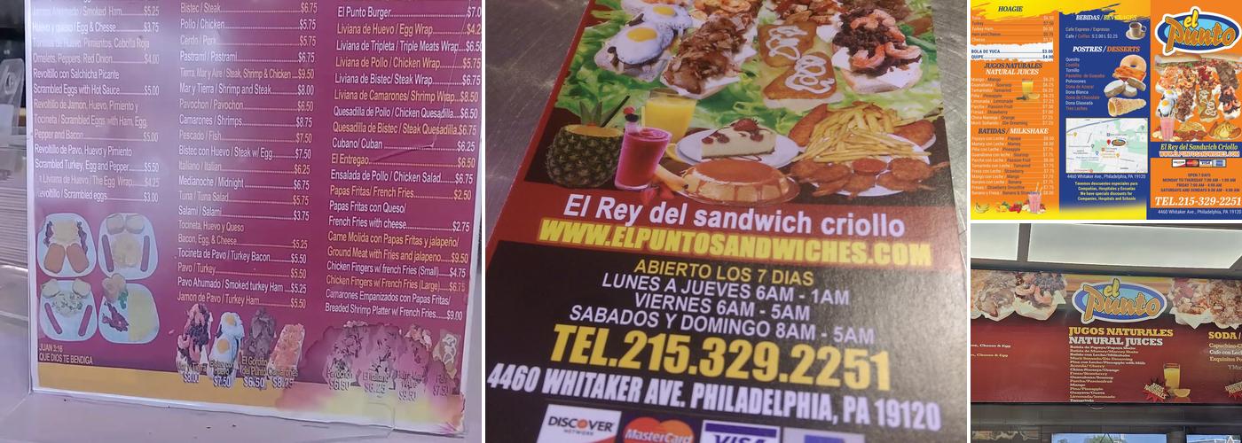 El Punto Menu