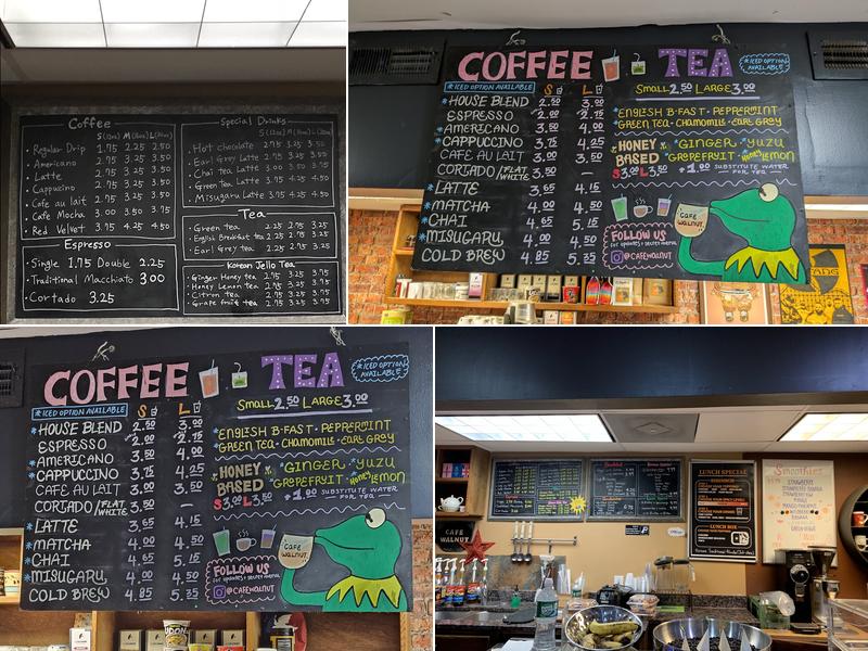Café Walnut Menu