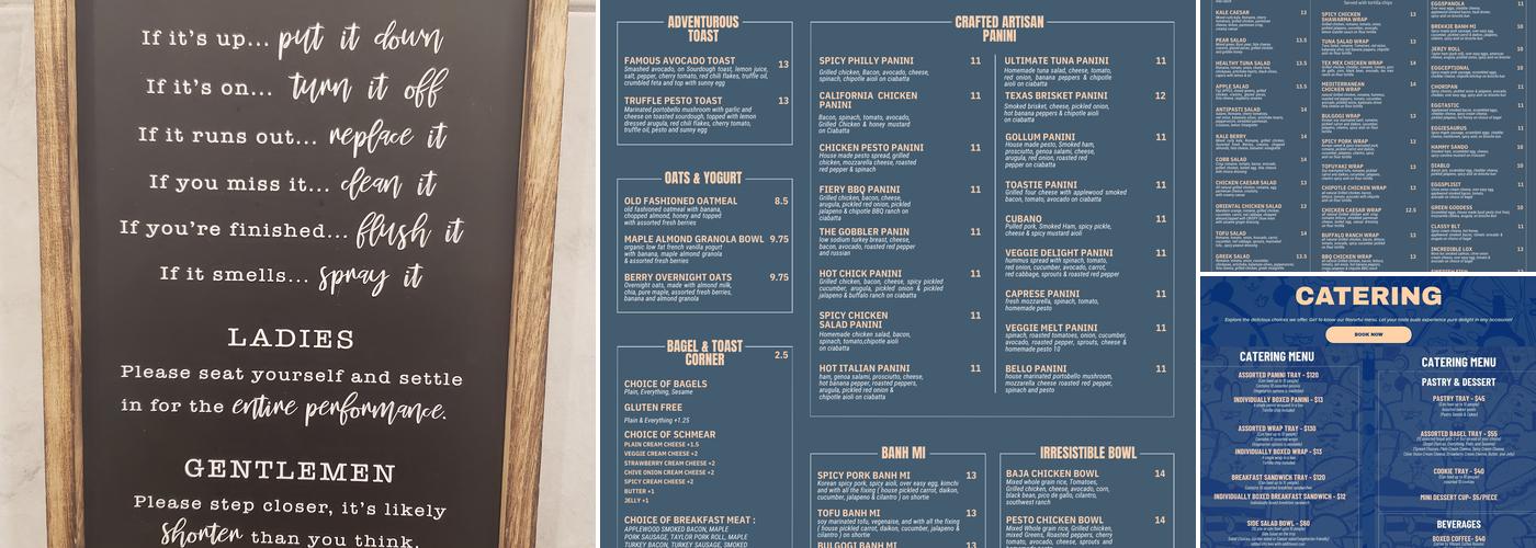 Café Square One Menu