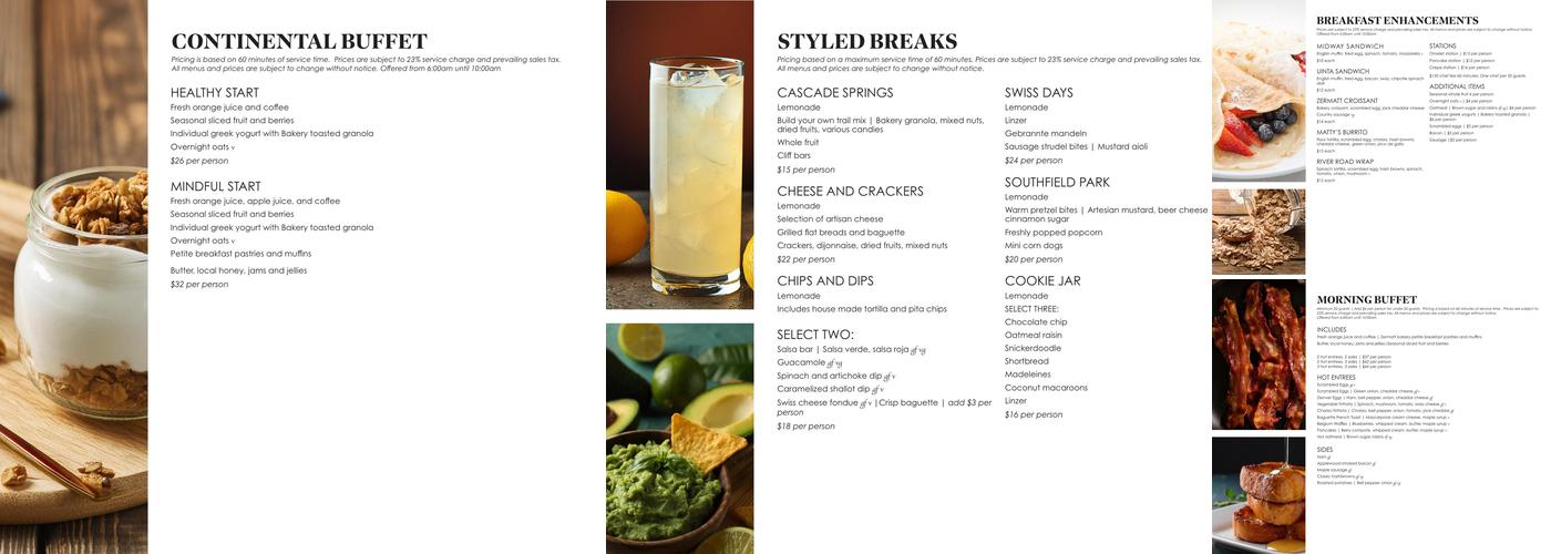 Bäckerei & Eis Zermatt Bakery Menu