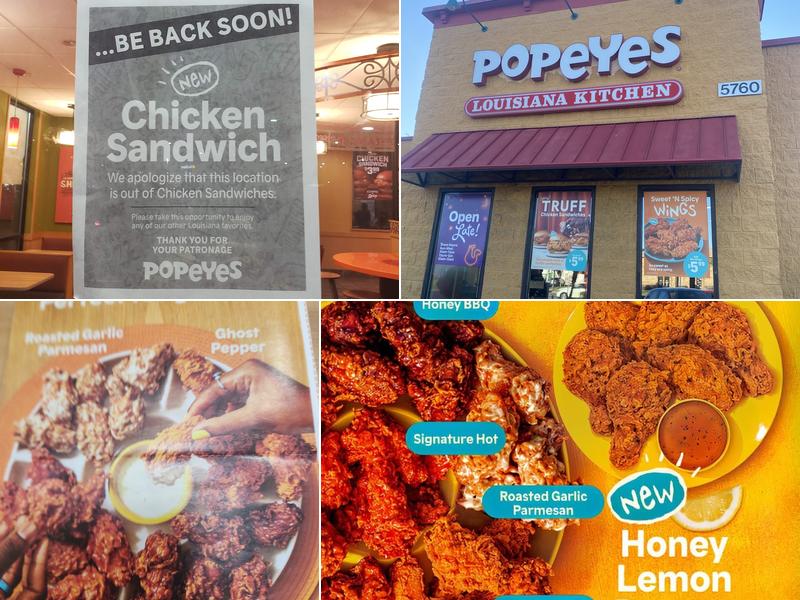Popeyes Louisiana Kitchen Menu