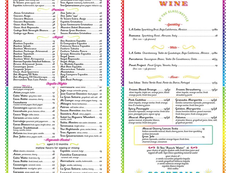 El Vez Menu