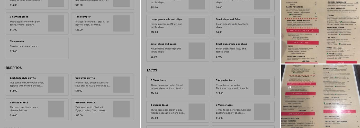 Nora's Kitchen Menu
