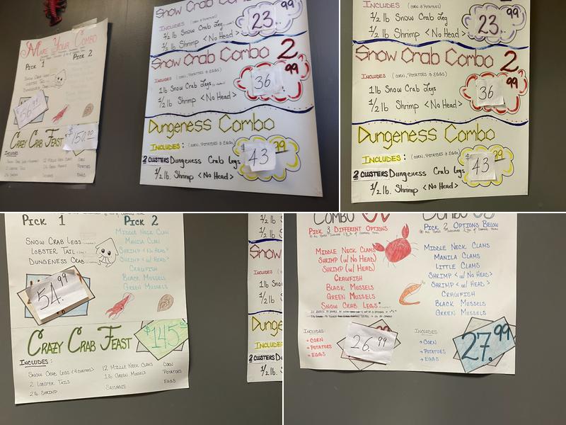 Crazy Crab Menu