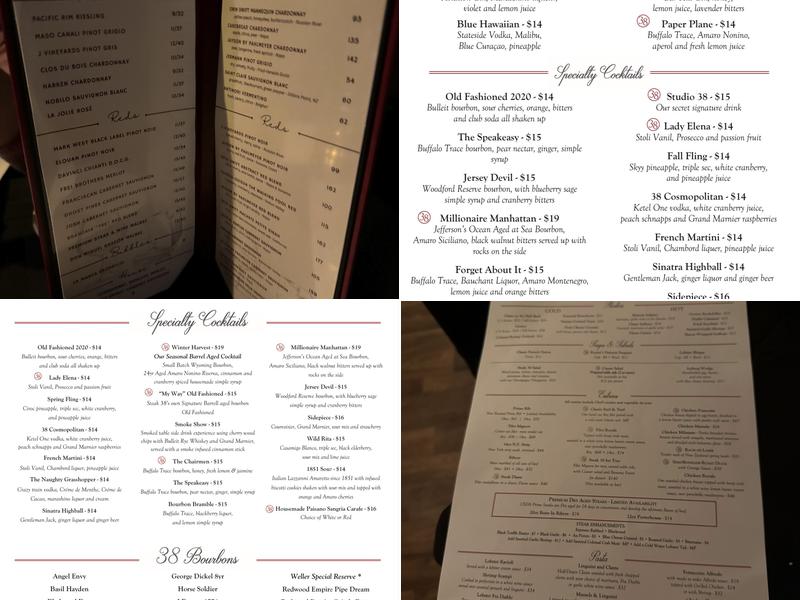 Steak38 Menu