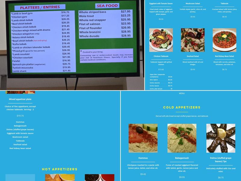 Mediterranean Kitchen Menu