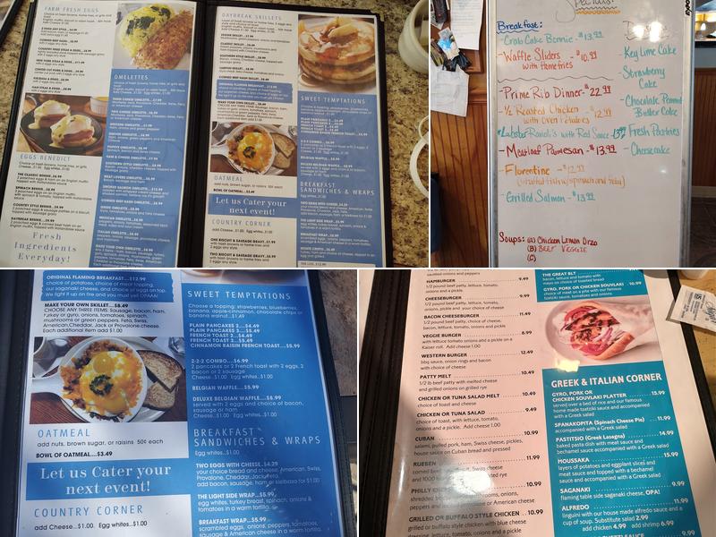 Daybreak Cafe Menu