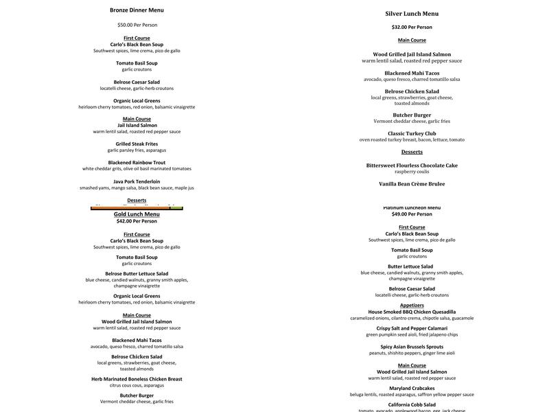 333 Belrose Bar & Grill Menu