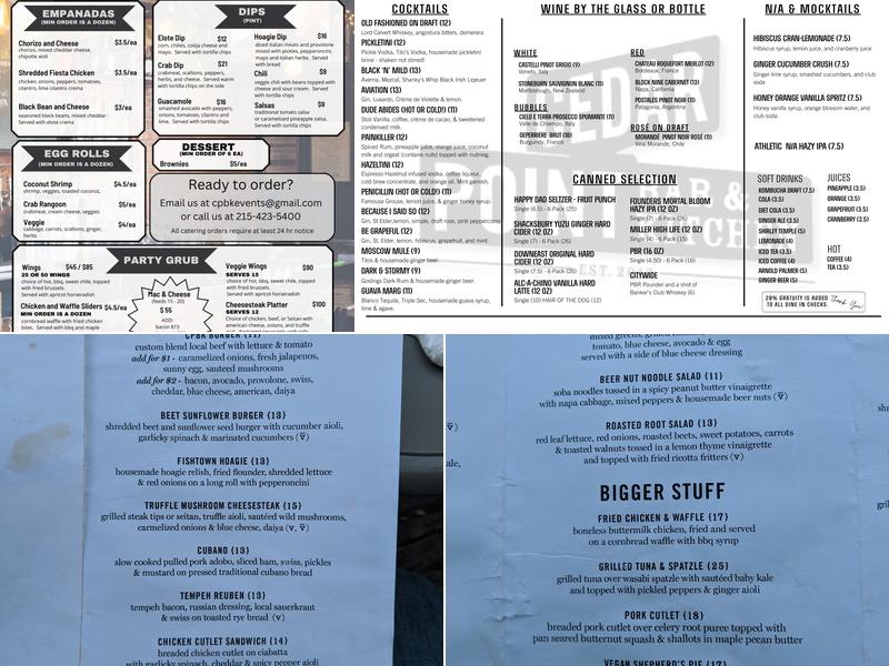 Cedar Point Bar & Kitchen Menu
